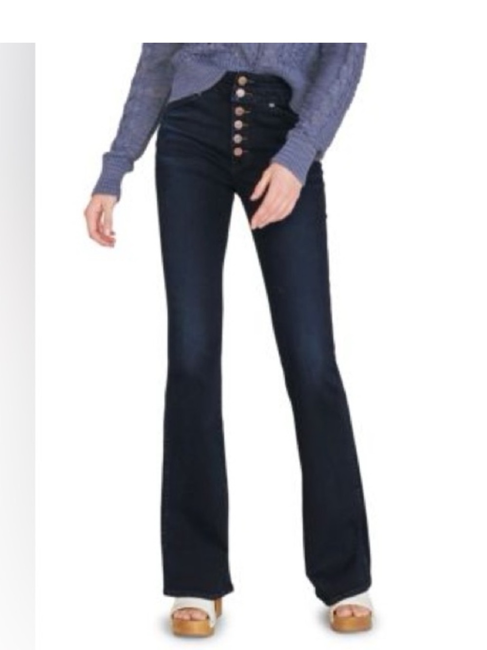 Veronica Beard Beverly High Skinny Rise Flare